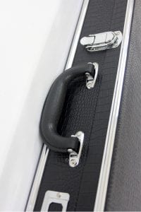 Sanshin Hard Case – Crocodile pattern – Black - Image 3